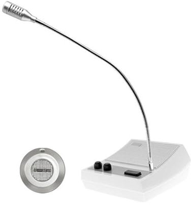 Interphone de fenêtre bidirectionnel, réduction du bruit anti-interférence, adapté aux guichets bancaires, aux gares, aux hôpitaux, fonction muet