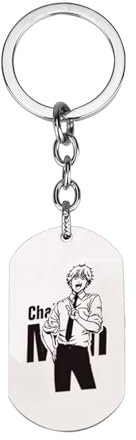gangdiude-eu Chainsaw Man Practical Keychain Creative Keychain Anime Keyring Personalised Pendant for Home and Car Keys Backpack Bag Pendant Ladies Men Teenagers