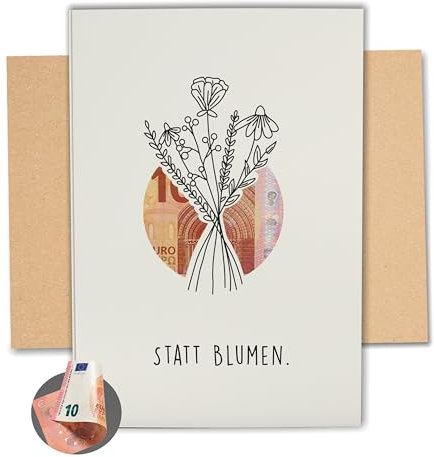 Lovely Cards - Blumen - Geburtstagskarte Frau - Geldgeschenk Geburtstag - Dankeschön Karte - Geldgeschenk Karte A6