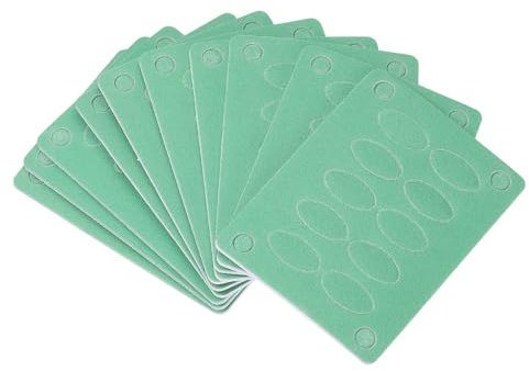 sourcing map 100pcs 240 Grit Sandpaper Sheet for Cuticle Pusher Beveled Head, Self Adhesive Mini Nail File Sand Paper for Nail Prep Manicure Pedicure Salon Home Use