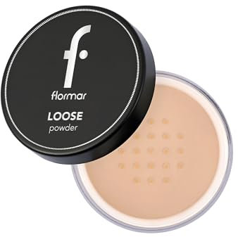 Flormar Loose Powder - Poudre Libre Matifiante Transparente – Poudre Fixatrice Longue Tenue pour Peau Grasse, Mixte ou Sèche – Texture Ultra Légère – 003 Medium Sand