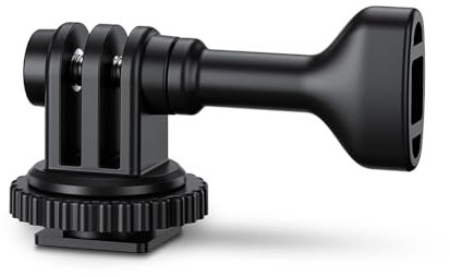 JJC Adattatore per action camera 2 in 1, adattatore per slitta fredda per fotocamera e adattatore per treppiede da 1/4-20 per Hero 13/12/11/10/9/8/7/6/5/4/3, per Osmo Action 4/3, per action cam