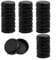 Besttoolifes Patio Furniture Feet Glides 32 Pack 1-1/2 Inch Wrought Iron Chair Table Leg Caps Floor Protectors Water Resistant Outdoor Use Black White(Black)
