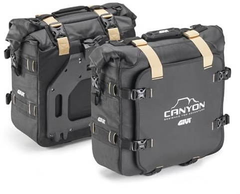 GIVI Pair of Enduro Side Bags GRT720B Canyon Water Resistant 25+25 Litres
