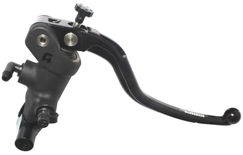 Pompa Freno Radiale Accossato 19x20 Con Leva Fissa Nera, Per Manubri Diametro 25,4 mm compatibile con HARLEY DAVIDSON ROAD GLIDE ST FLTRXST del 2023 (CC 1917)