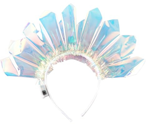 Gutol Leuchtendes Kronen-Haarband, Festival-Haarreif, leuchtendes Kostüm-Haarband, strahlendes Party-Accessoire für Frauen, Mädchen, Hochzeiten, Geburtstage und andere Anlässe