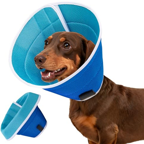 PICK FOR LIFE Halskrause Leckschutz Hund Weich, Atmungsaktive Verstellbarer