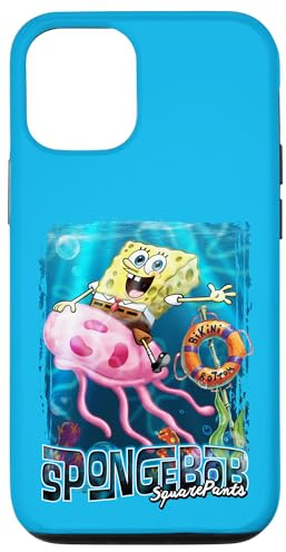 Hülle für iPhone 12/12 Pro Offizielle Spongebob Schwammkopf SB Quallen