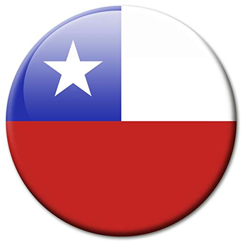 Kühlschrankmagnet Flagge Chile Magnet Länder Flaggen Reise Souvenir für Kühlschrank stark groß 50 mm
