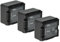 vhbw 3X Akku kompatibel mit Panasonic HDC-SD100, HDC-SD1, HDC-SD10 Videokamera Camcorder (700 mAh, 7,2 V, Li-Ion) + Infochip