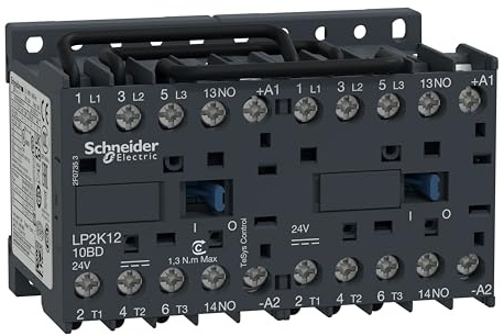 Schneider Electric TeSys K LP2K Wendeschütz / 24 V dc Spule, 3 -polig 3 Schließer, 690 V ac / 12 A, Umkehrend