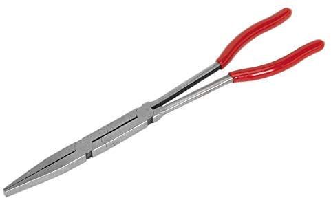 Sealey Ak8590 Flat Nose Pliers Double Joint Long Reach 335Mm