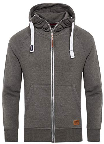 Yazubi Herren Sweatjacke Hoodie mit Reißverschluss Jacob