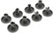 FIND A SPARE Pack of 8 Universal Dishwasher Lower Basket Grey Wheels 40mm To Fit Zanussi Aeg Elec.trolux John Lewis Ik.ea Alternative to 50286965004 | 50269971003