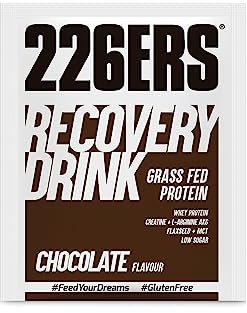 226ERS Recovery Drink Monodosis | Recuperador Muscular con Proteína Whey, Creatina, Hidratos, Triglicéridos y L-Arginina, Sin Gluten, Chocolate - 1 x 50 gr