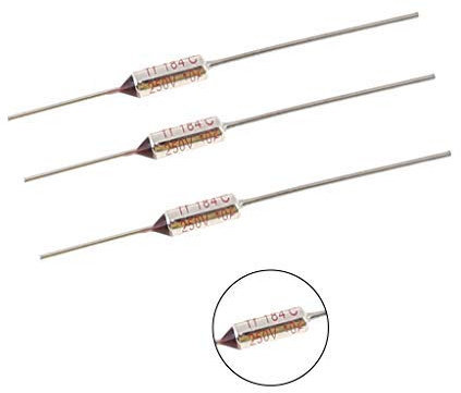 fivekim 20Pieces, Lot 240℃ Ry240 Tf 240 Degrees Celsius 10A 250 V Temperature Thermal Fuse Thermal Fuse