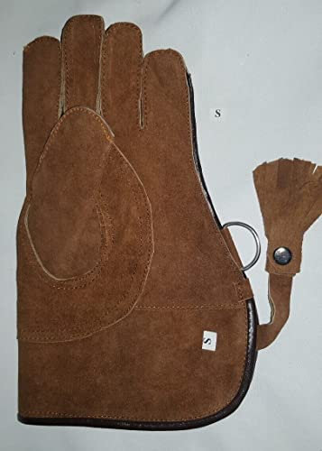 Altawash Falkner-Handschuh, klein, Wildleder, doppellagig, 30,5 cm, Kupferbraun