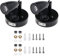 Be In Your Mind Paire de spots LED d'intérieur 12 V 3 W avec interrupteur réglable Lumière chaude avec vis pour camping-car, caravane, van, bateau