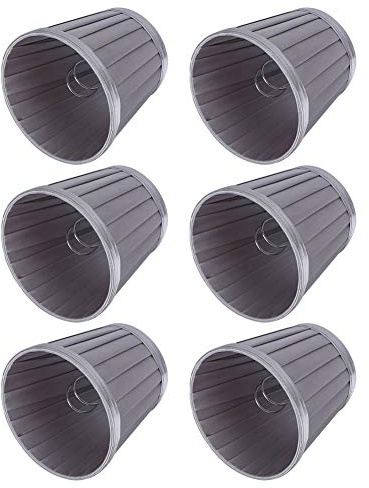 6-teilige Premium Lampenschirm, Stoff Lampenschirm Sackleinen Clip, Lampenschirm Stehlampe, Lampenschirm Hängelampe, Lampenschirm für Tischlampe, Clip-On-Lampenschirme 4,7 x 4,3 x 3,3 Zoll