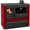 Stufa a legna con grande forno - EEK A - Prity GT FS S DR rosso (rosso)