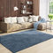 VIMODA Teppich Wohnzimmer Kurzflor Einfarbig für Schlafzimmer kinderzimmer weicher pflegeleichter, versch.- Größen, Farben, Farbe:Baby.Blau, Size:200x280 cm