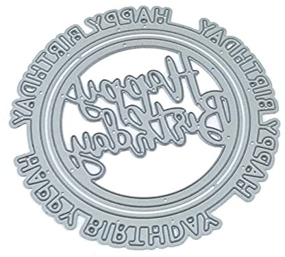 ECMQS Alles Gute Zum Geburtstag Stanzmaschine Stanzschablone, Scrapbooking Prägeschablonen Stanzformen Schablonen Für Scrapbooking, Fotopapier, Karten, DIY Herstellung Geburtstag Geschenk