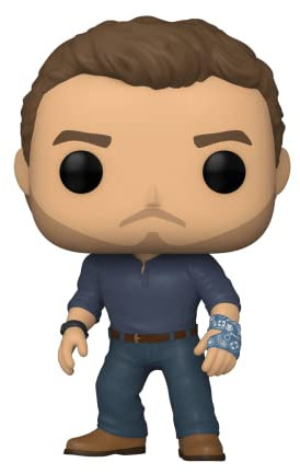 POP Jurassic World Dominion – Owen Grady Funko Pop! Vinyl-Figur (gebündelt mit kompatibler Pop-Box-Schutzhülle), mehrfarbig, 9,5 cm