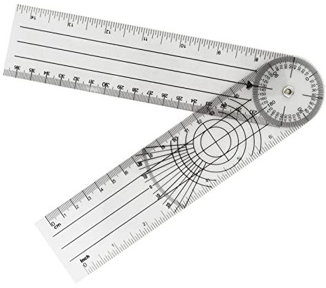 Toddlers Goniometer Physikalisches Werkzeug | Wirbelsäulen-Goniometer Winkelmesser Winkellineal - Funktionelles Messwerkzeug für Lehrer, Studenten, Ingenieure