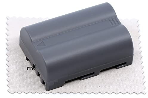 Batterie de Rechange pour Nikon D50, D70s, D80, D90, D200, D300, D300S, D700 (Remplace EN-EL3e) Batterie d'appareil Photo OTB avec Chiffon de Nettoyage d'écran mungoo