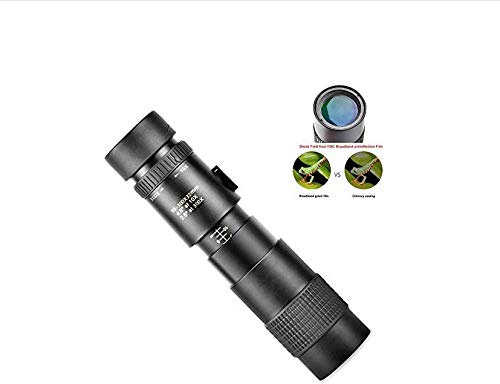 HHUARI 4K 10-300x40mm Super HD Hochleistungs-Telezoom-Monokular-Teleskop IP65 Wasserdichtes, beschlagfreies Monokular mit Nachtsicht für Strandreisen The New