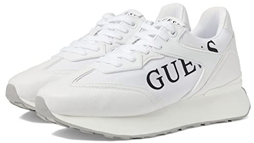 GUESS Femme Luchia Basket, White Brown 142, 40 EU