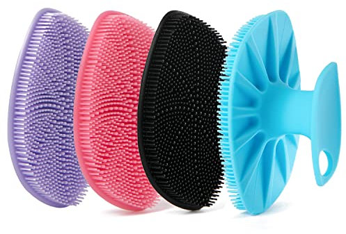 HieerBus Silikon Gesichtsreiniger, Gesichtsreinigungsbürste Silikon Gesichtswaschbürste, sanftes Peeling Pad Massagegerät, für Männer Frauen Reinigung und Peeling