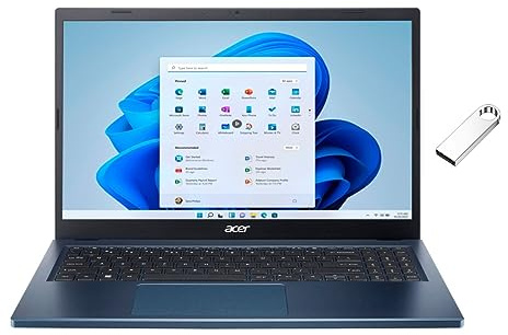 acer Aspire 3 Thin & Light Laptop | 15.6 Full HD IPS Touch Display | AMD Ryzen 5 7520U | 8GB RAM DDR5 | 512GB SSD | AMD Radeon Graphics | Windows 11 Home | Bundle with 64GB USB Flash Drive