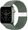 Nepfaivy Geflochtenes Armband Kompatibel mit Apple Watch Armband 45mm 44mm 46mm 49mm 42mm für Damen Herren, Nylon Stoff Sport Verstellbares Band für iWatch Series 10/9/8/Ultra/SE/7/6/5/4/3/2/1, Grün