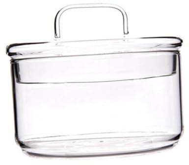 Mikinona Obstschale Mit Deckel Salatschale Dessertschale Hitzebeständiges Glas Eleganter Runder Rand Für Frühstücks-dinnerpartys