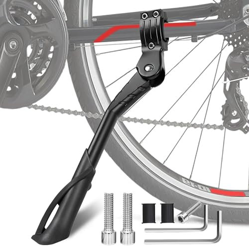 Katleay Fahrradständer Mountainbike, Fahrrad Ständer, Cube Fahrradständer, Fahrradständer Seitenständer, Fahrradständer Höhenverstellbarer, für Citybike, Mountainbikes, MTB (24-29 Zoll)