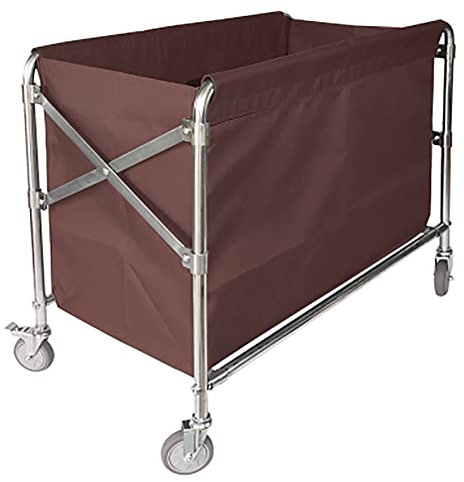 Folding Lightweight Laundry Sorter Cart, Large Hamper Rolling Trolley on Wheels for Home Hotel Industrial