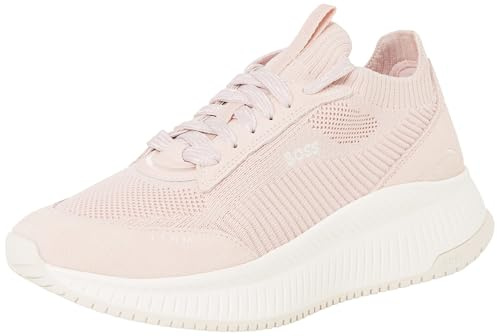BOSS Femme TTNMEVO_Slon_lowkn Basket, Light/Pastel Pink, 38 EU