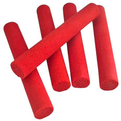 PRO FILSTAR Zig Rig Pop Up Foam Rot 5 STK DIA-10mm,7cm - Köder Pop Up für Angelhaken - Pop Up Angeln - Karpfen Köder - Karpfenangeln Montage - Fischköder - Futter Zubehör - Karpfenhaken - Karpfen Set