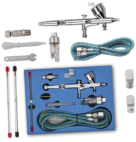 NUOBESTY Kit Compressore per Aerografo Portatile 180k per Nail Art