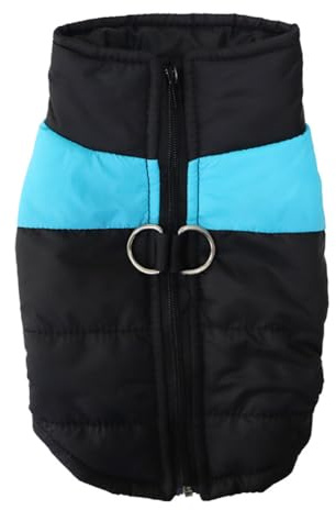 Rundhals Hundeweste mit Reißverschluss - Warme Winter Hundejacke für Herbst und Winter, Winddicht und Bequem, Größen S-7XL