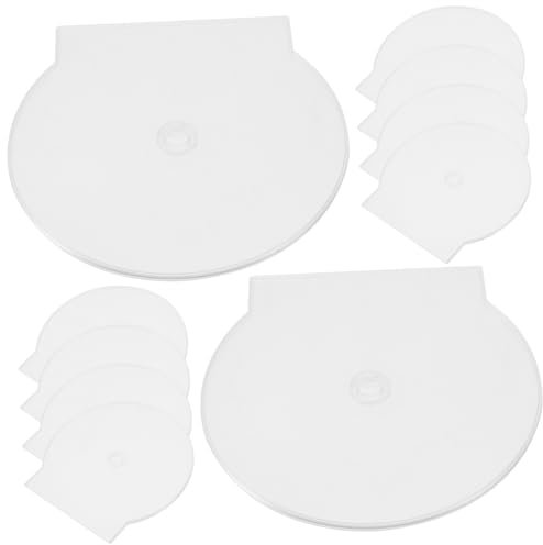 Zerodeko 20pcs Single Cd Dvd Storage Cases Thickened Plastic Disc Holders Portable Reusable Cd Boxes for Home and Travel