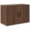 vidaXL Armario de pared para garaje madera de ingeniería marrón roble