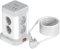 BEVA 8 Prises Tour Multiprise 3680w/16A avec Interrupteur & Câble 2m, Multiprise USB avec 2 USB A + 2 USB C(Max 5V/3.4A), Multiprise parafoudre Prise Multiple Convient pour Maison Bureau