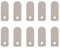 10 Pcs Air Compressor Valve Plate, 13 x 33mm Metal Valve Plate Oil-Free Air Compressor Accessories Air Compressor Reed Plate