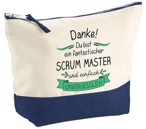 Große Kosmetiktasche Fantastischer Scrum Master - Kultur- & Reisetasche, originelles Geschenk zum Ruhestand, Abschied oder Geburtstag für Kollegen