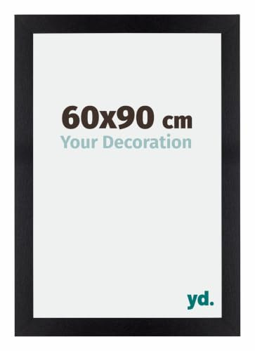 yd. Puzzlerahmen 60x90 Schwarz Matt - MDF rahmen Mura | Your Decoration, Geeignet für Puzzles mit 1500-2000 Teilen, Antireflex-Acrylglas aus Kunststoff, Wandmontage, Made in Holland