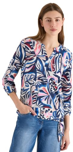 Cecil 3/4-Arm Shirt mit Knotendetail universal Blue XXL