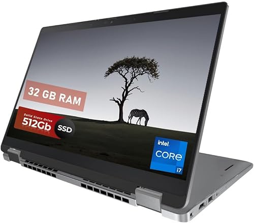 Dell Latitude 5330 2 en 1 à écran Tactile Ordinateur Portable, 13,3 FHD (1920 x 1080), Intel Core i7-1265U, 32 Go de RAM, SSD 512 Go, Clavier QWERTY américain, Windows 11 Pro (reconditionné)