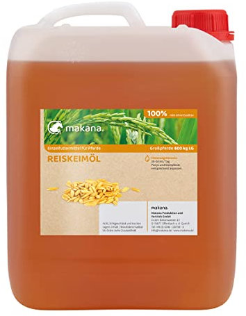 Makana Reiskeimöl für Tiere, raffiniert und 100% rein, 5000 ml Kanister
